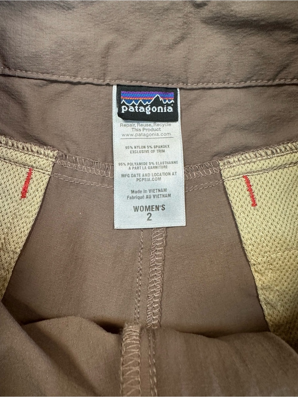 Patagonia Hiking Shorts with Red Stitch Accents - Picture 7 of 11